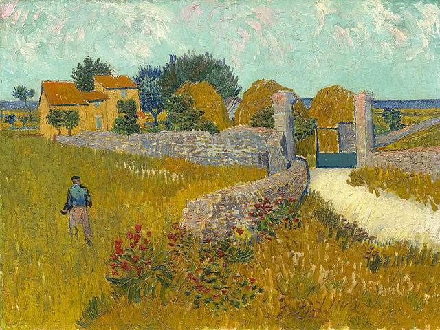A Farmhouse in Provence, 1888, Vincent Van Gogh